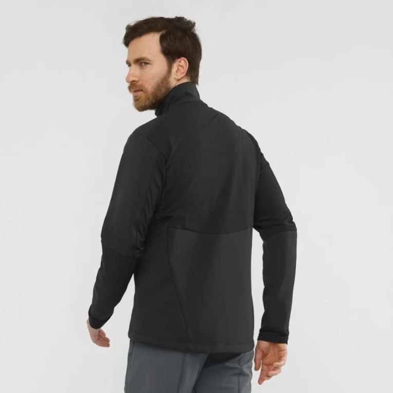 Black Salomon Agile Men's Shell Jackets | PH 19023I